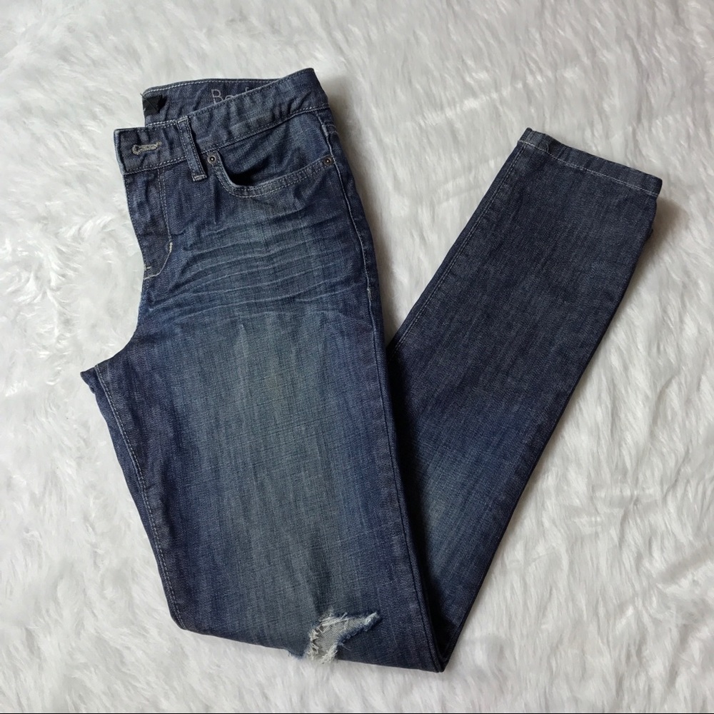 Calvin Klein Medium Wash Distress Boyfriend Jeans